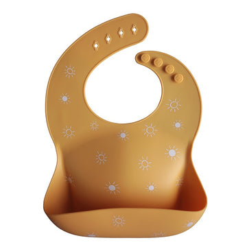 Babero silicona Sun Orange Mushie