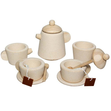 Set de té de madera